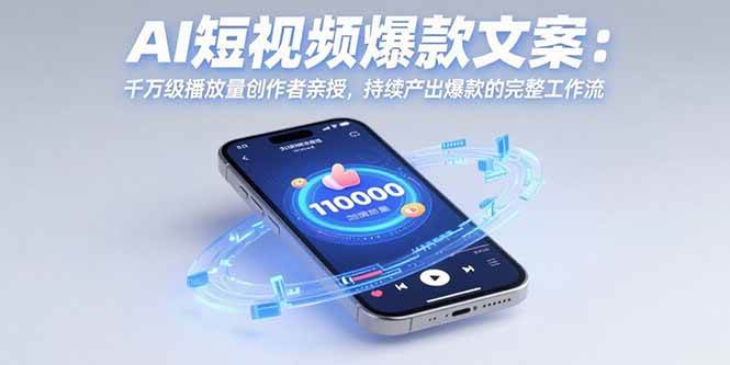 (8.4)AI短视频爆款文案：千万级播放量创作者亲授，持续产出爆款的完整工作流